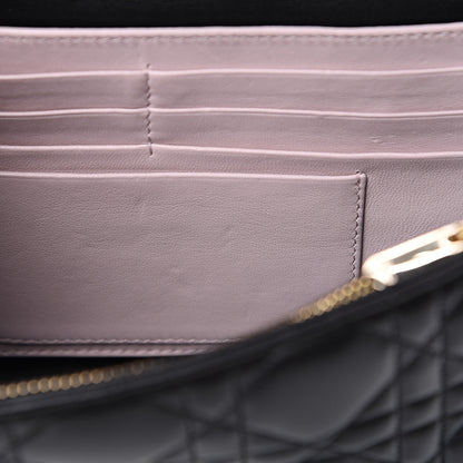 Christian Dior Lambskin Cannage Miss Dior Promenade Pouch Black 12 of 16