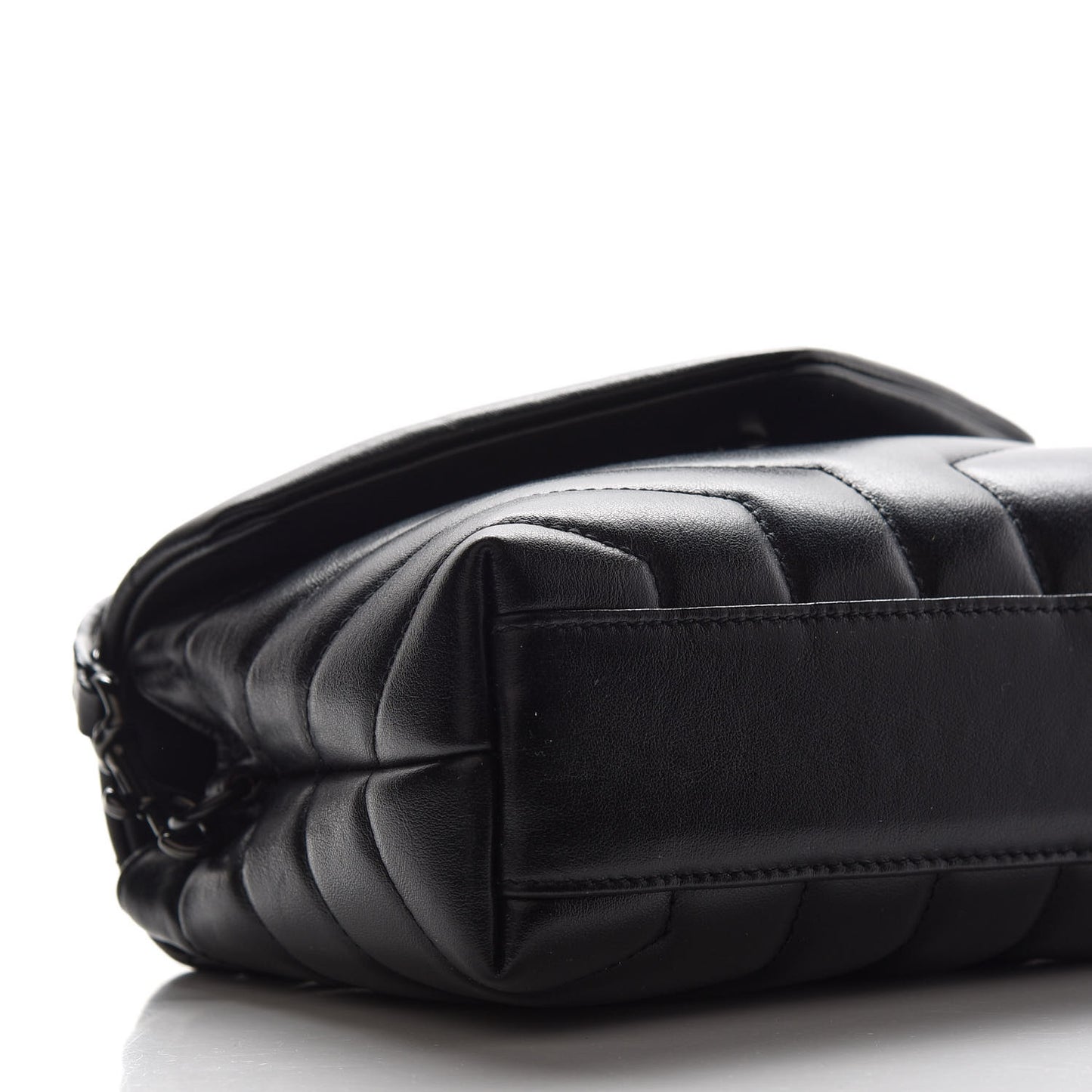 Calfskin Y Quilted Monogram Toy Loulou Crossbody Bag Black