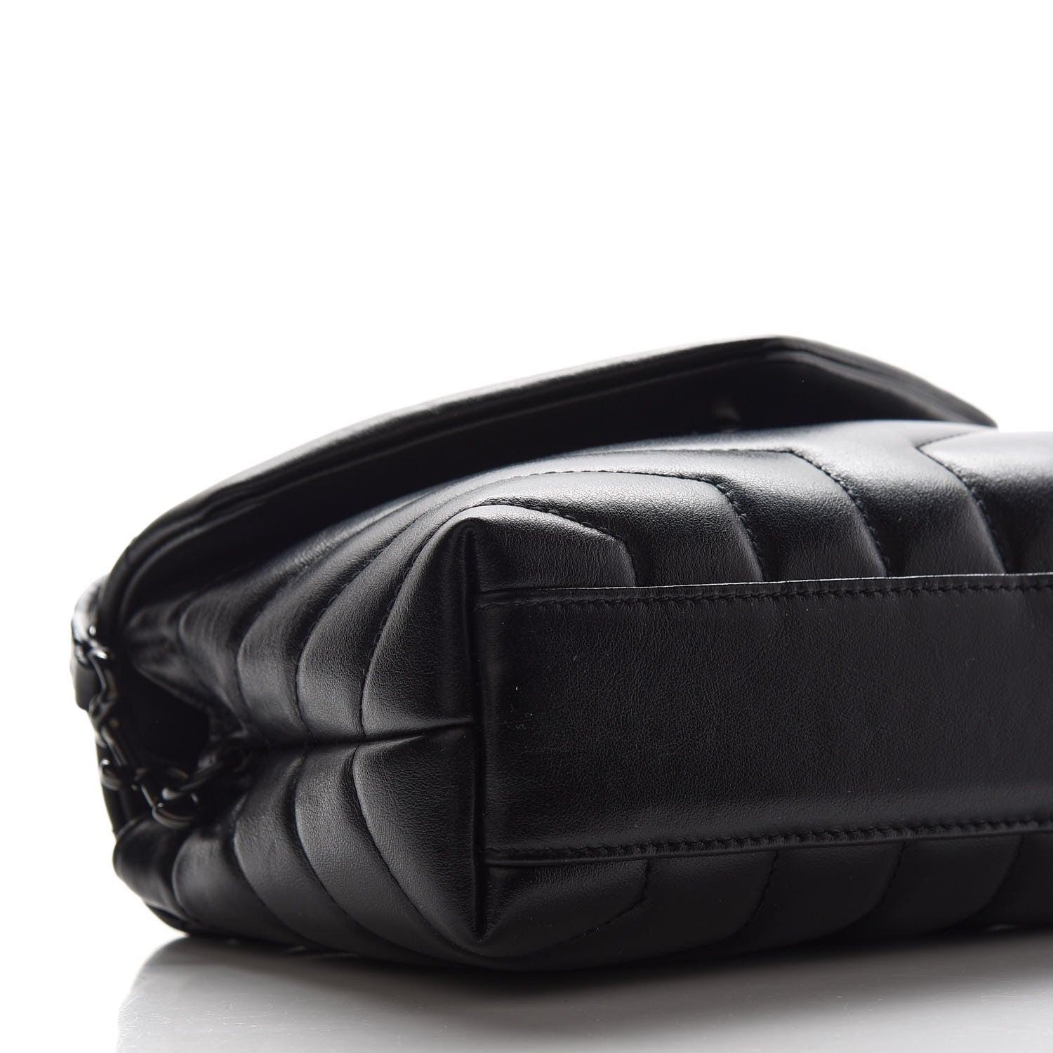 Saint Laurent Calfskin Y Quilted Monogram Toy Loulou Crossbody Bag Black 8 of 10