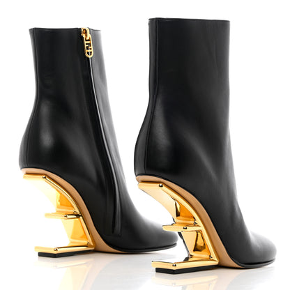 Fendi Nappa Fendi First 95mm Booties 37 Black 4 of 8