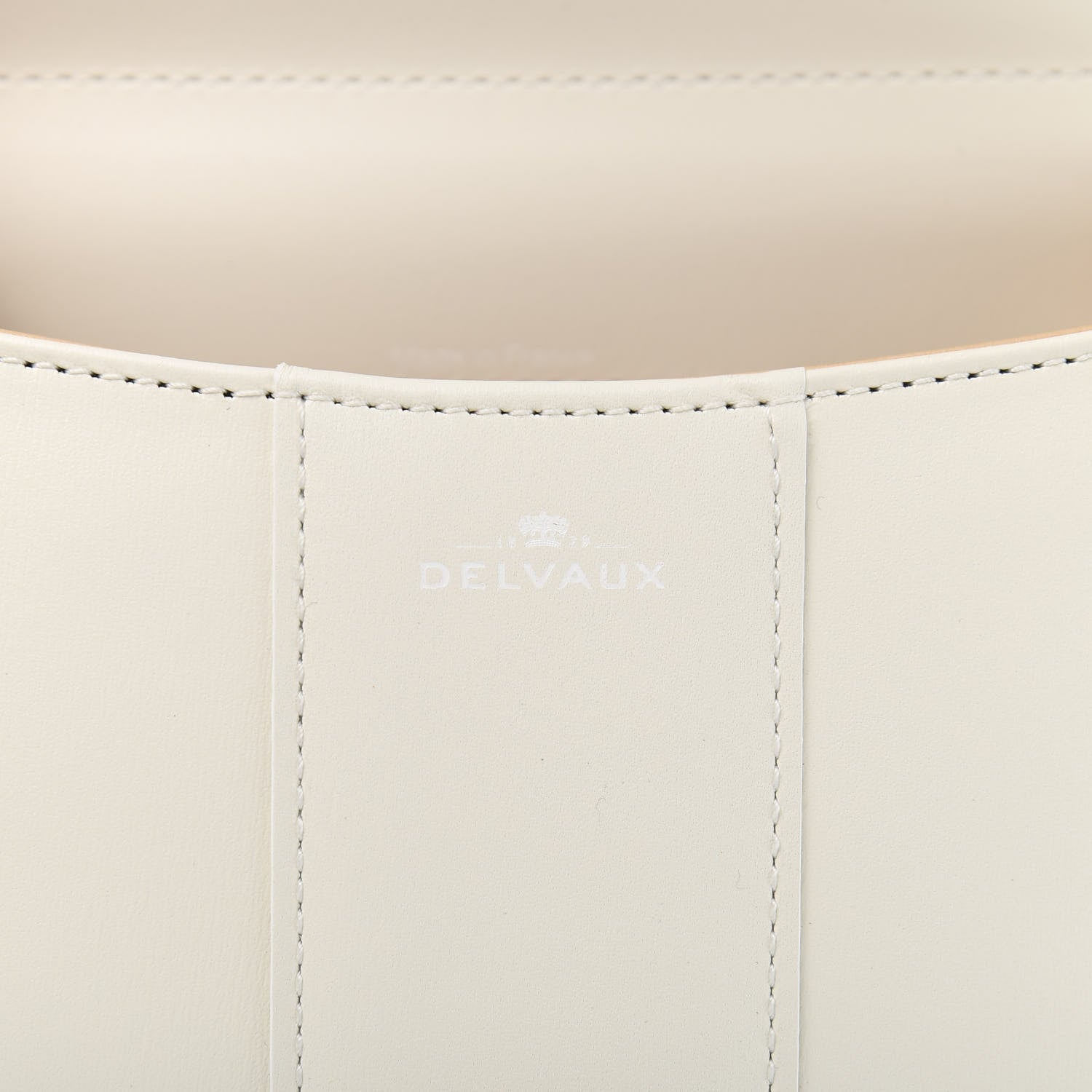 Delvaux Calfskin Mini Brillant Satchel Ivory 8 of 14