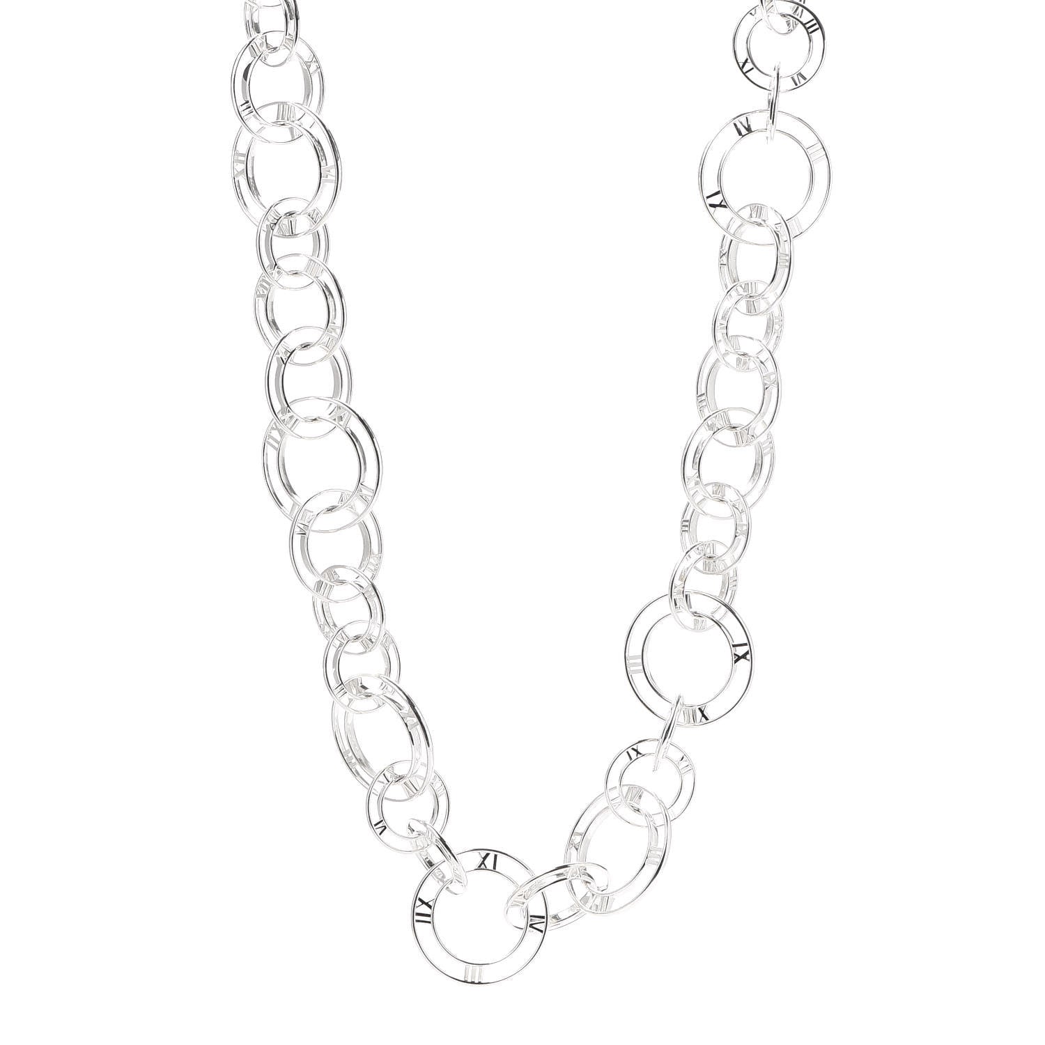 Tiffany Sterling Silver Atlas Link Necklace 1 of 5