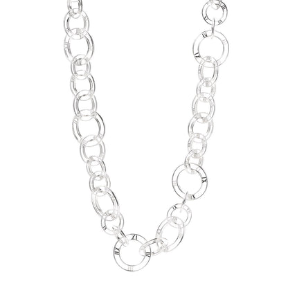 Tiffany Sterling Silver Atlas Link Necklace 1 of 5