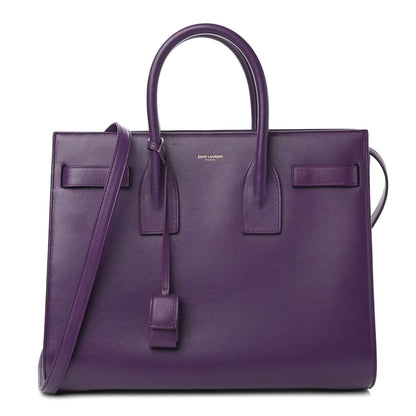 Saint Laurent Calfskin Small Sac De Jour Purple 1 of 9