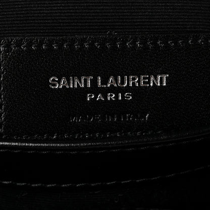 Saint Laurent Calfskin Y Quilted Monogram Toy Loulou Crossbody Bag Black 6 of 10