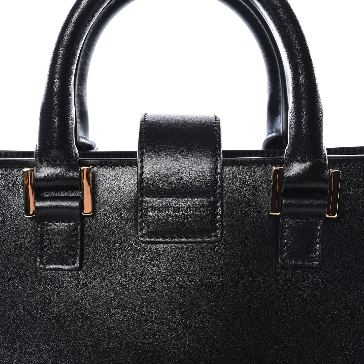 Calfskin Monogram Baby Cabas Black