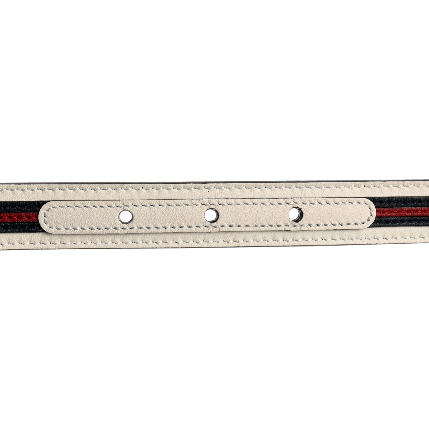Gucci Calfskin 20mm Torchon Double G Sylvie Belt 85 34 Off White Blue Red 4 of 5
