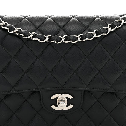 Chanel Caviar Quilted Medium Double Flap Black 8 of 11