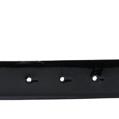 Valentino Garavani Glossy Calfskin VLogo Belt 80 32 Black 3 of 6