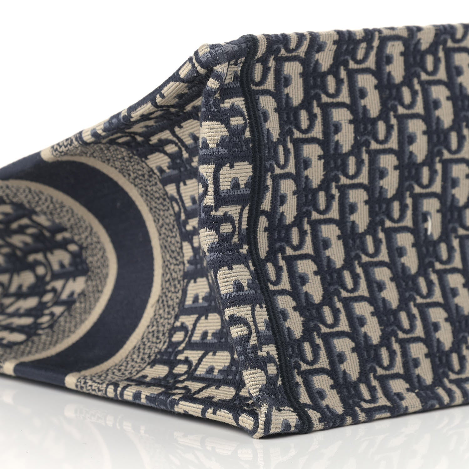 Christian Dior Oblique Small Book Tote Blue Multicolor 8 of 10