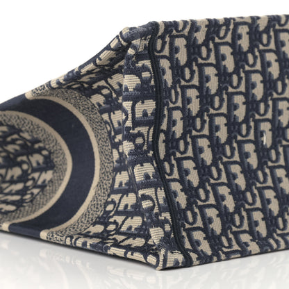 Christian Dior Oblique Small Book Tote Blue Multicolor 8 of 10