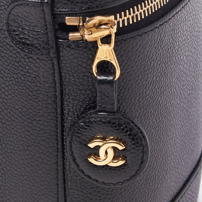 Chanel Caviar Cosmetic Vanity Bag Black 8 of 10