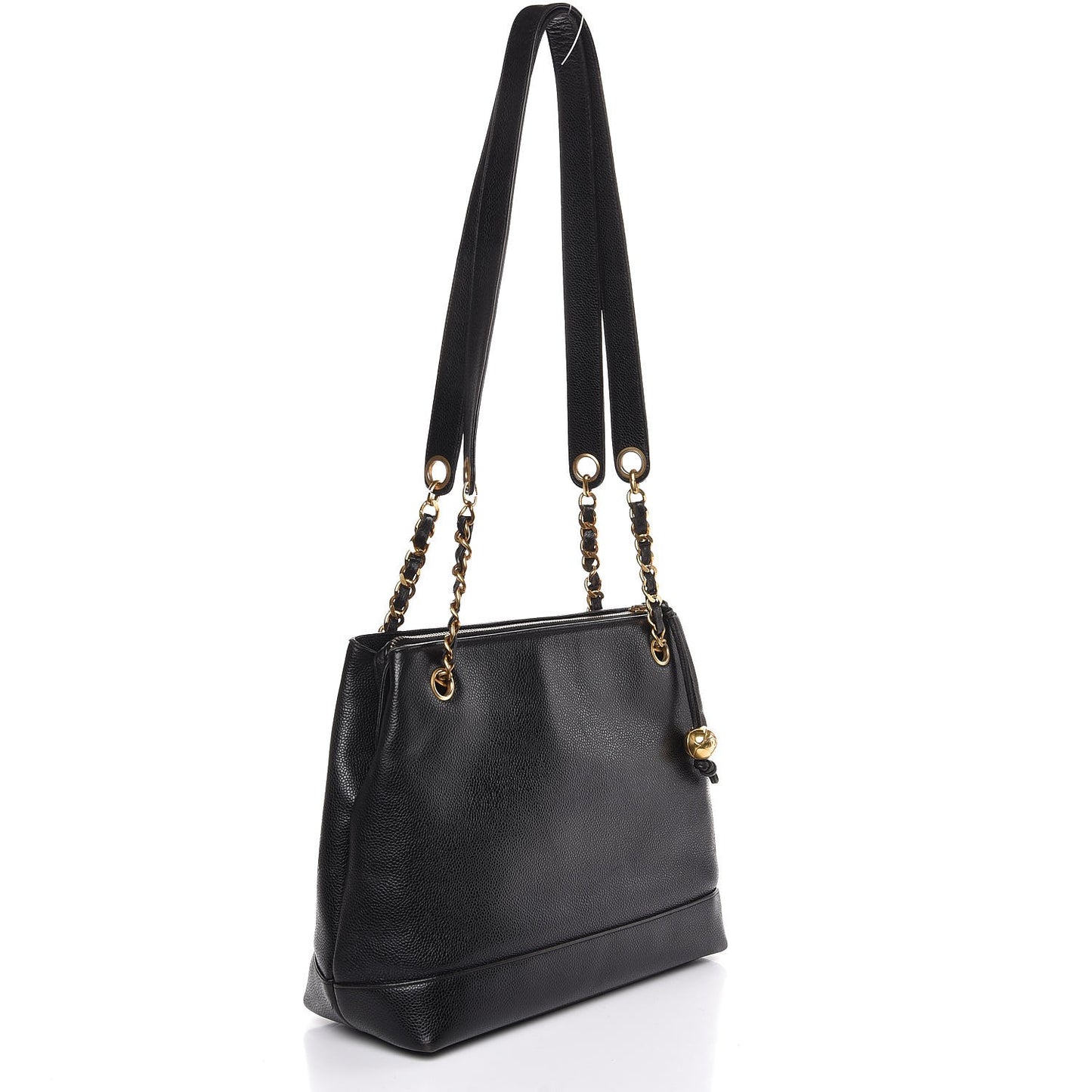Caviar CC Shoulder Bag Black