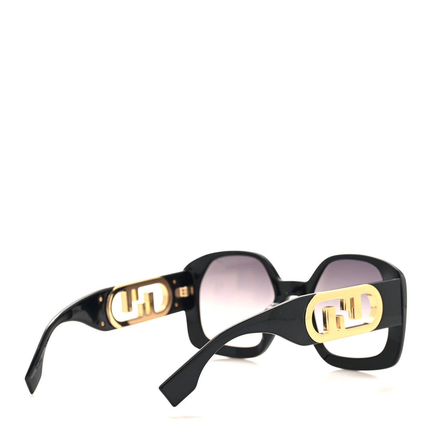 Fendi Acetate O'Lock Square Sunglasses FE40048U Black 4 of 7