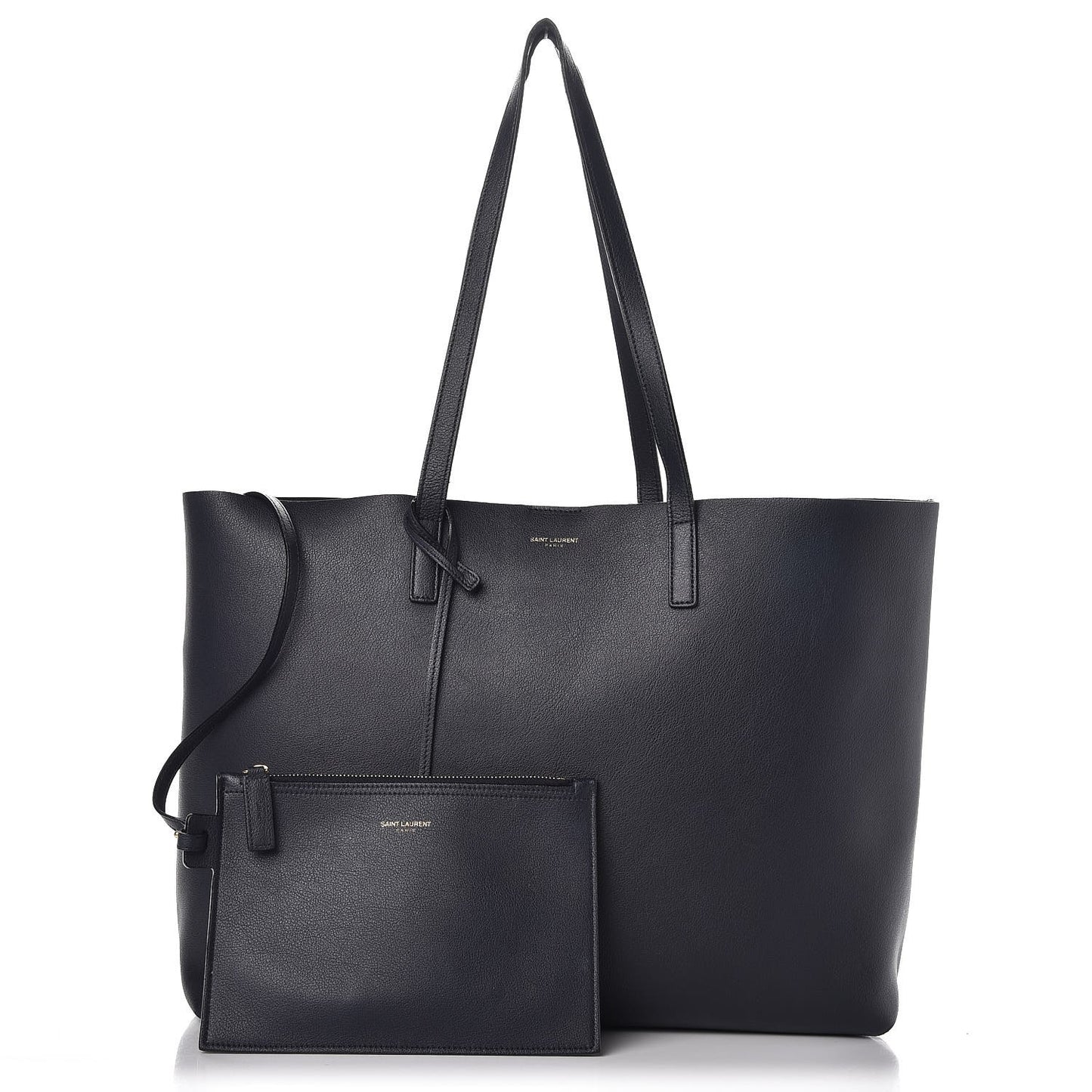 Calfskin Large Shopping Tote Deep Marine
