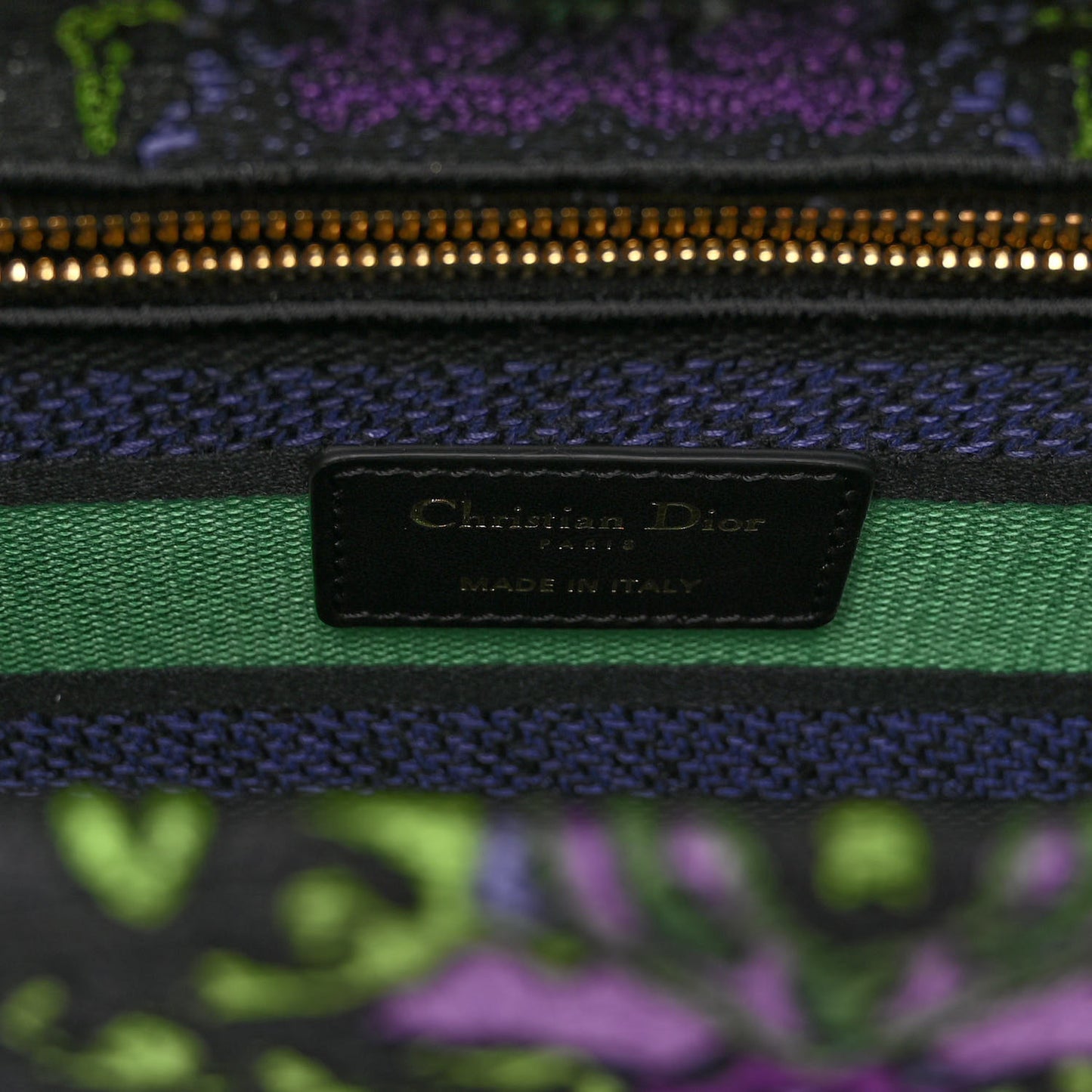 Canvas Embroidered Indian Purple Medium Lady D-Lite Multicolor