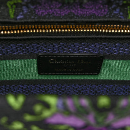 Christian Dior Canvas Embroidered Indian Purple Medium Lady D-Lite Multicolor 6 of 9