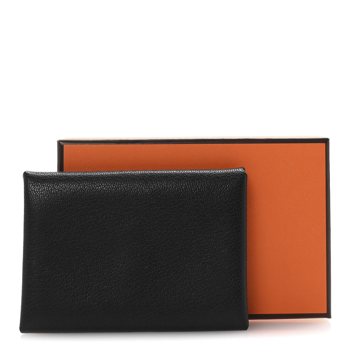 Hermes Chevre Mysore Calvi Duo Card Case Black 7 of 7