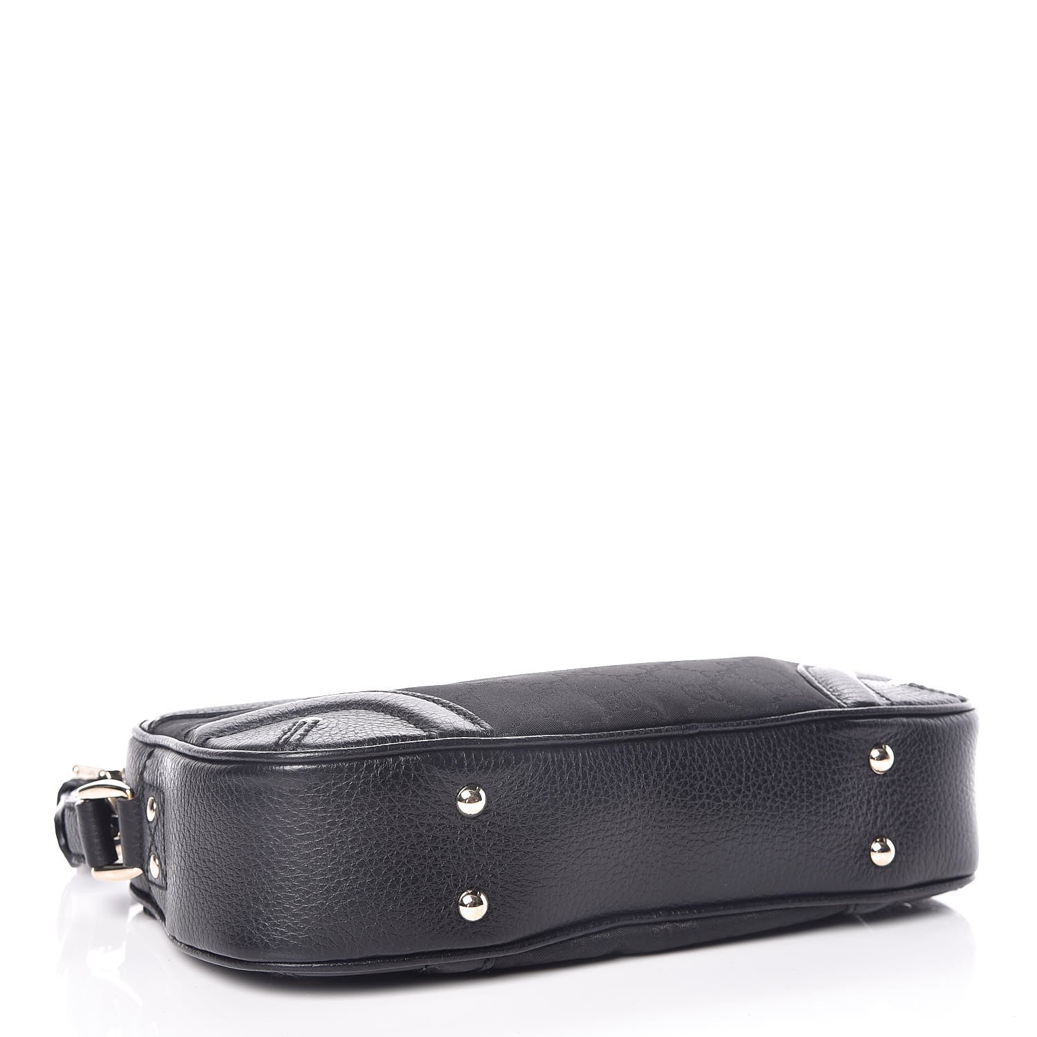 Gucci Monogram Crest Shoulder Bag Black 4 of 12