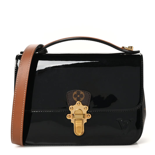 Patent Calfskin Monogram Cherrywood BB Black