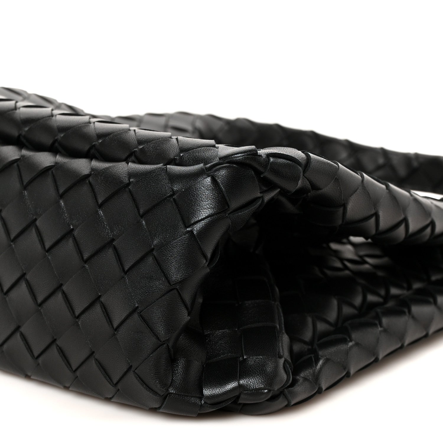 Bottega Veneta Nappa Intrecciato Small Campana Shoulder Bag Black 10 of 10