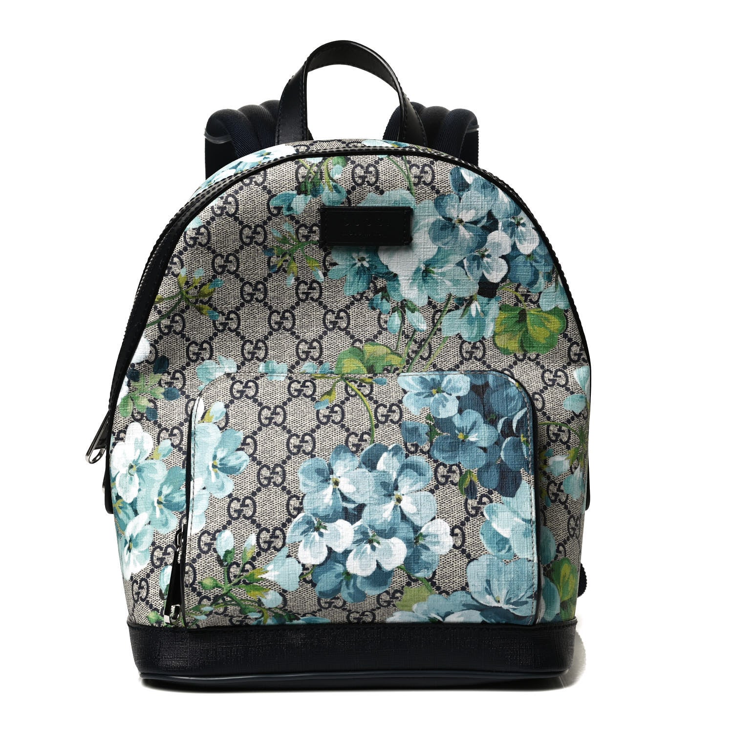 Gucci GG Supreme Monogram Blooms Small Day Backpack Blue 1 of 9