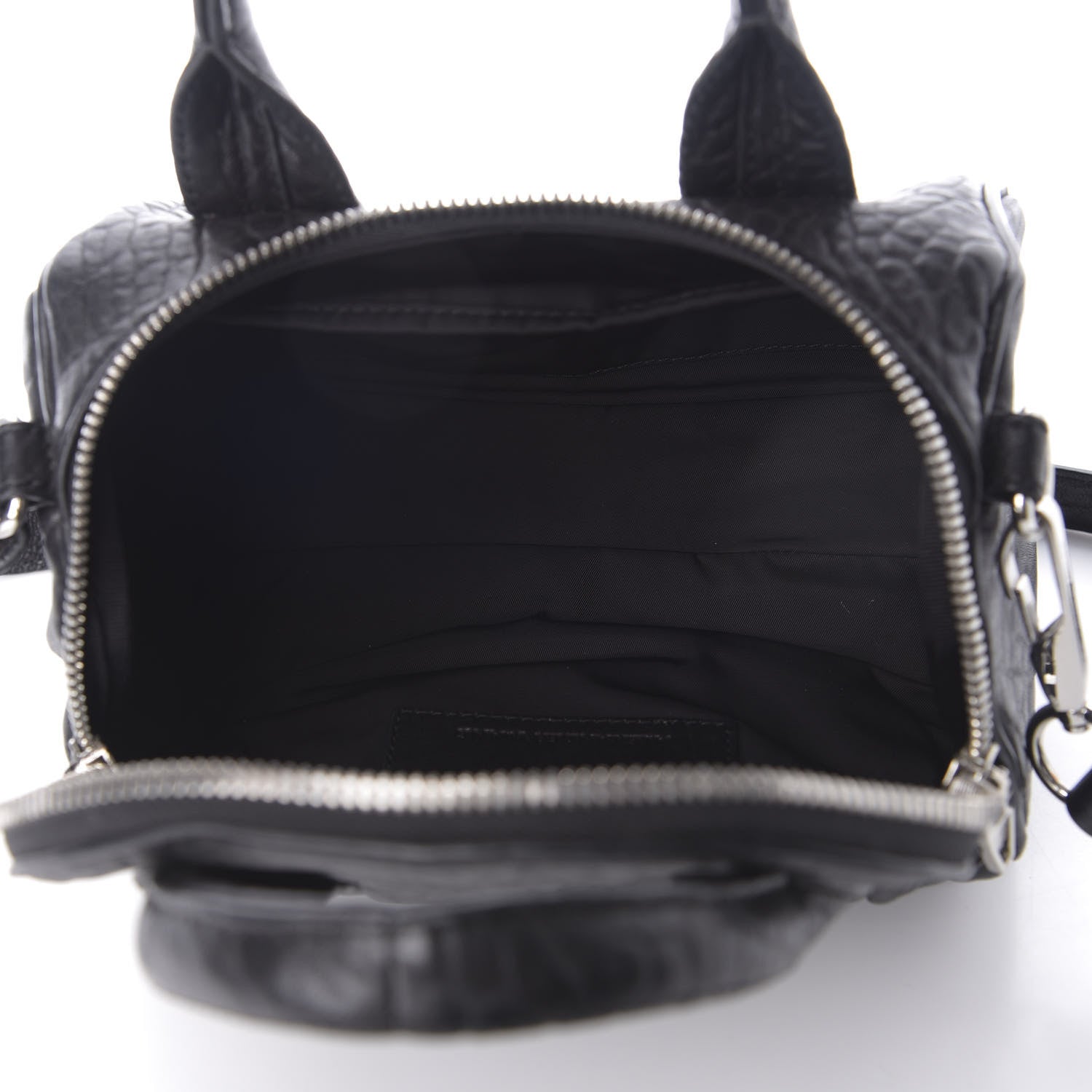Alexander Wang Pebbled Lambskin Mini Rockie Black Rhodium Hardware 4 of 9