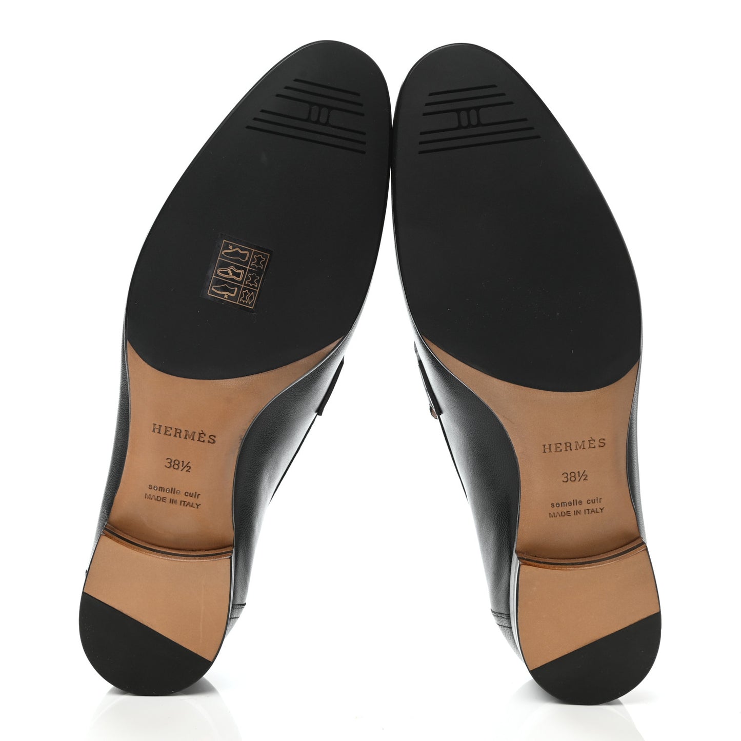 Goatskin Womens Paris Loafers 38.5 Black