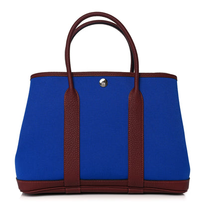 Hermes Toile Negonda Garden Party 30 TPM Bleu Bill Rouge H 1 of 10