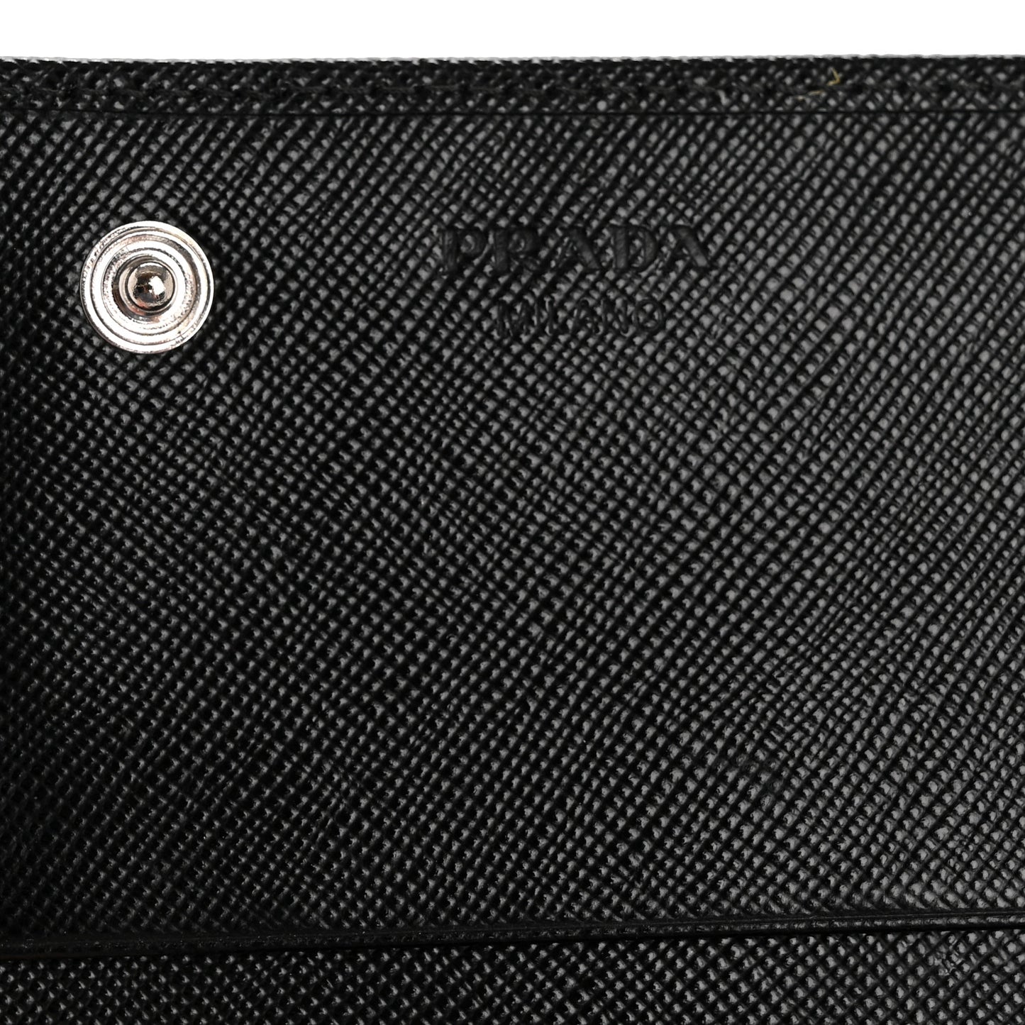 Saffiano Triangle Continental Flap Wallet Black