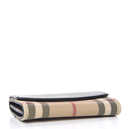 Burberry Calfskin House Check Chesam Card Case Black 4 of 7