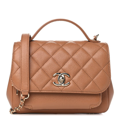 Chanel Caviar Quilted Small Business Affinity Flap Camel 1 of 10
