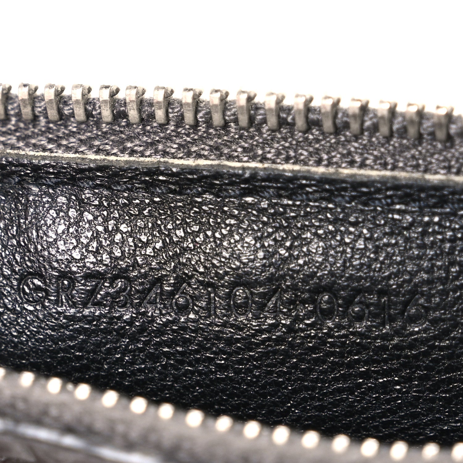 Saint Laurent Calfskin Crocodile Embossed 5 Fragments Zip Pouch Card Holder Coal 7 of 9