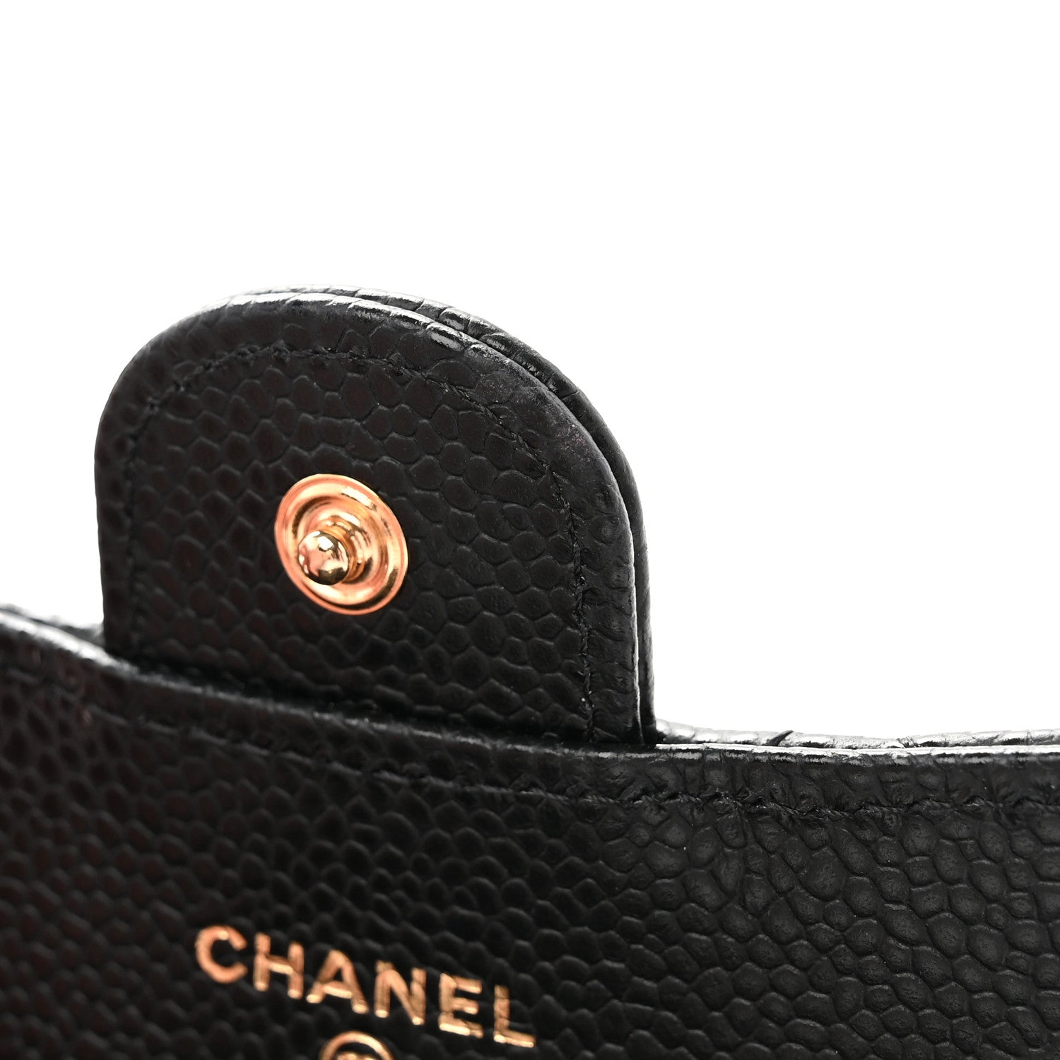 Chanel Caviar Quilted Flap Card Holder Wallet Black 9 of 10