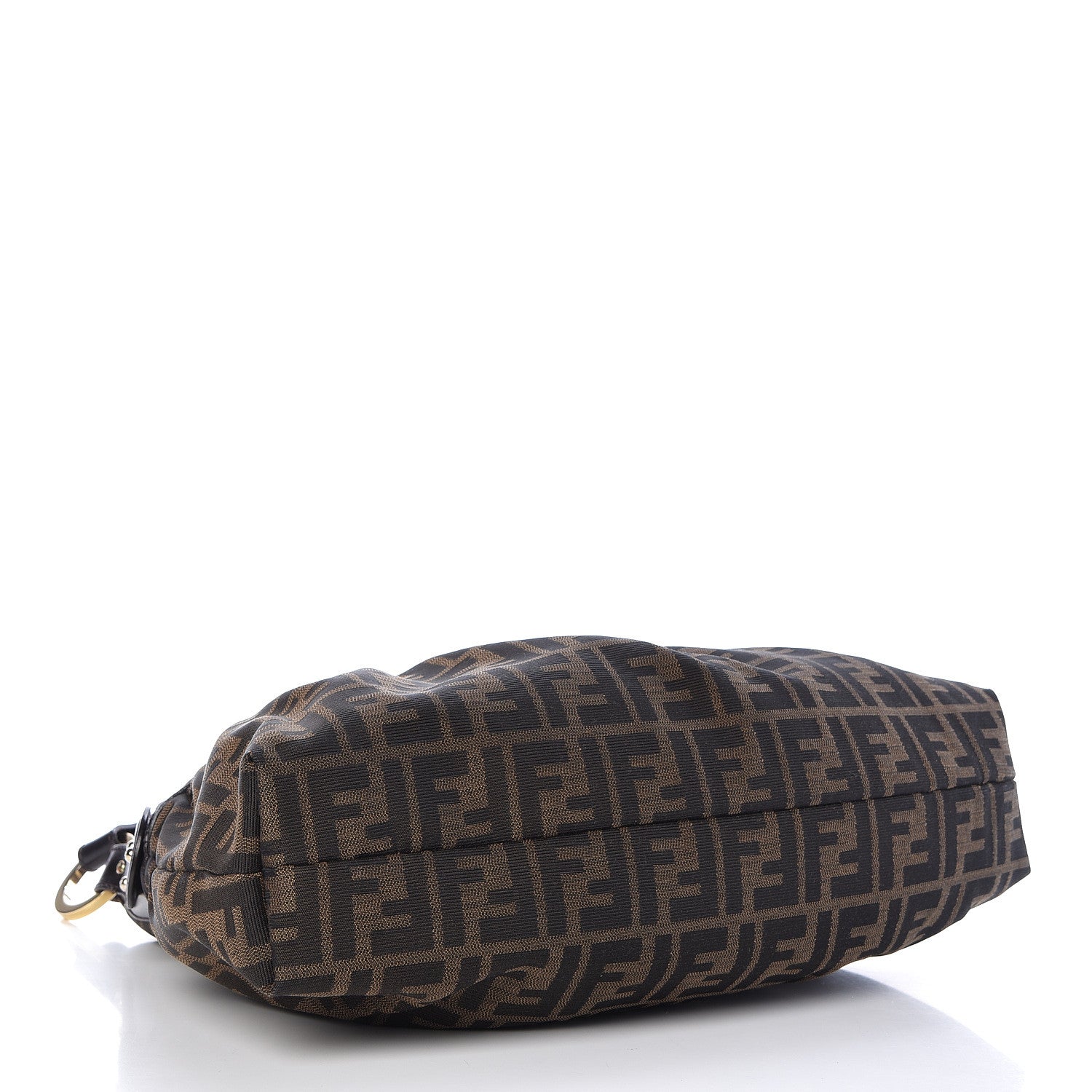 Fendi Zucca Cuoio Lucido Chef Hobo Tobacco Moro 4 of 10