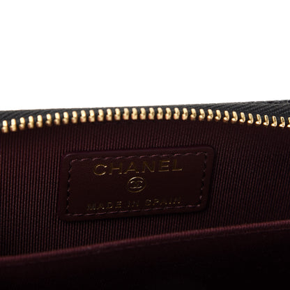 Chanel Caviar Quilted Zip Coin Purse Black 6 of 8