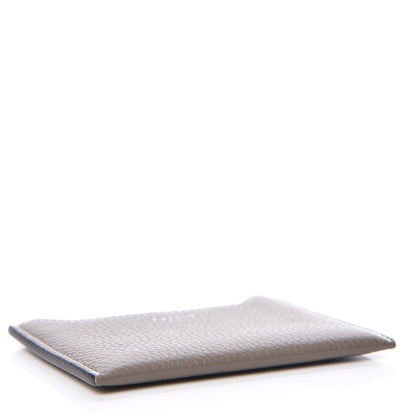 Celine Drummed Calfskin Bi-Color Card Holder Souris 4 of 10