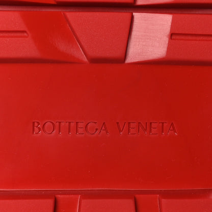 Bottega Veneta Calfskin The Tire Chelsea Boots 40.5 Black Bright Red 6 of 7