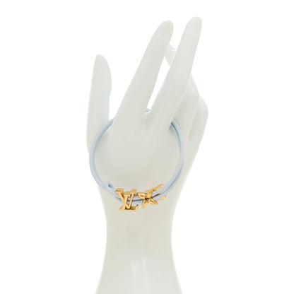 Louis Vuitton Calfskin LV Bloom Bracelet Light Blue 2 of 5