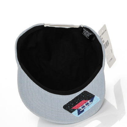 Chanel Cotton Strass Cap Hat Sky Blue 4 of 6