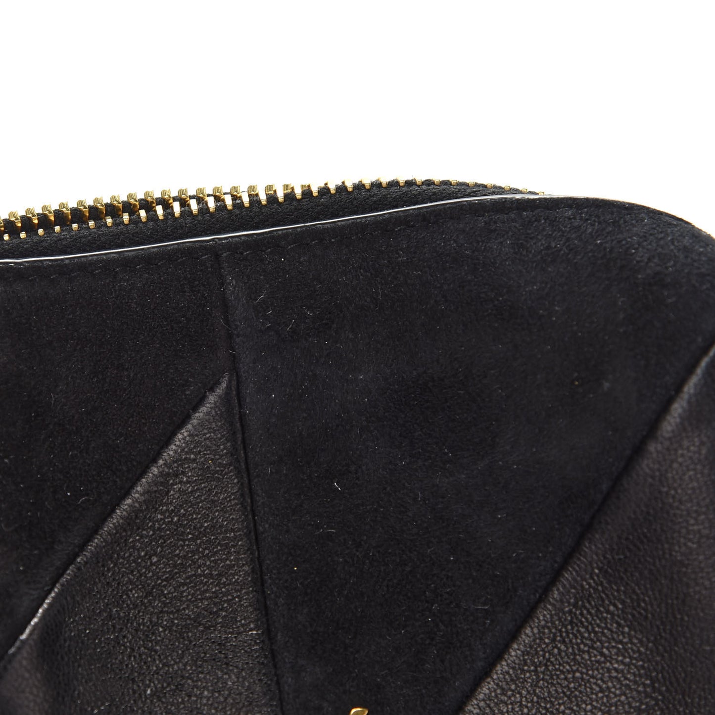 Lambskin Suede Patchwork Monogram Jamie Cube Black