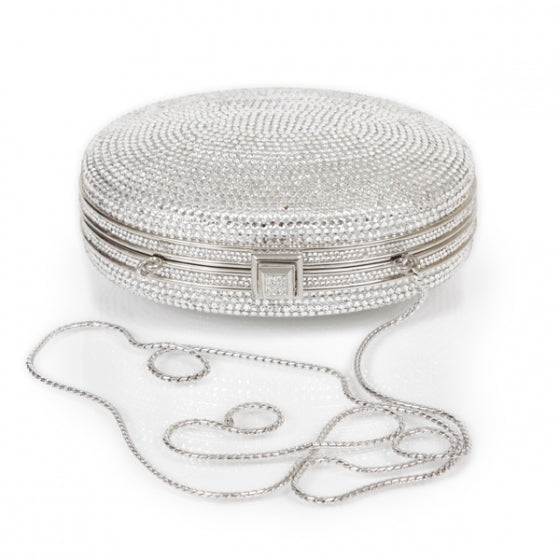 Judith Leiber Crystal Diamond Look Evening Bag Silver 3 of 7