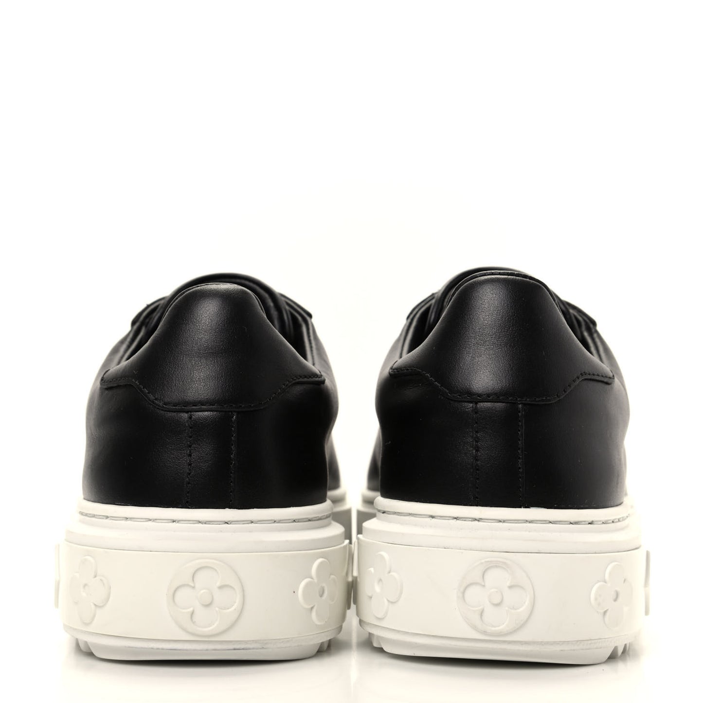 Calfskin Time Out Sneakers 37 Black