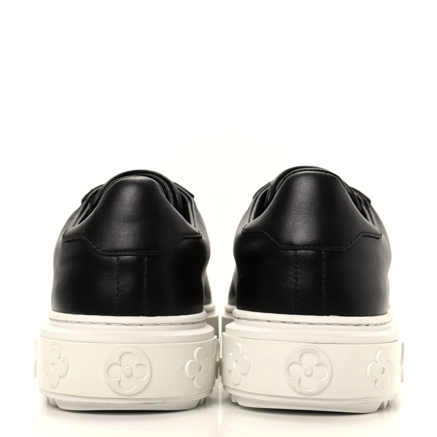 Louis Vuitton Calfskin Time Out Sneakers 37 Black 6 of 8