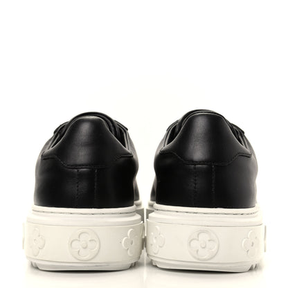 Louis Vuitton Calfskin Time Out Sneakers 37 Black 6 of 8