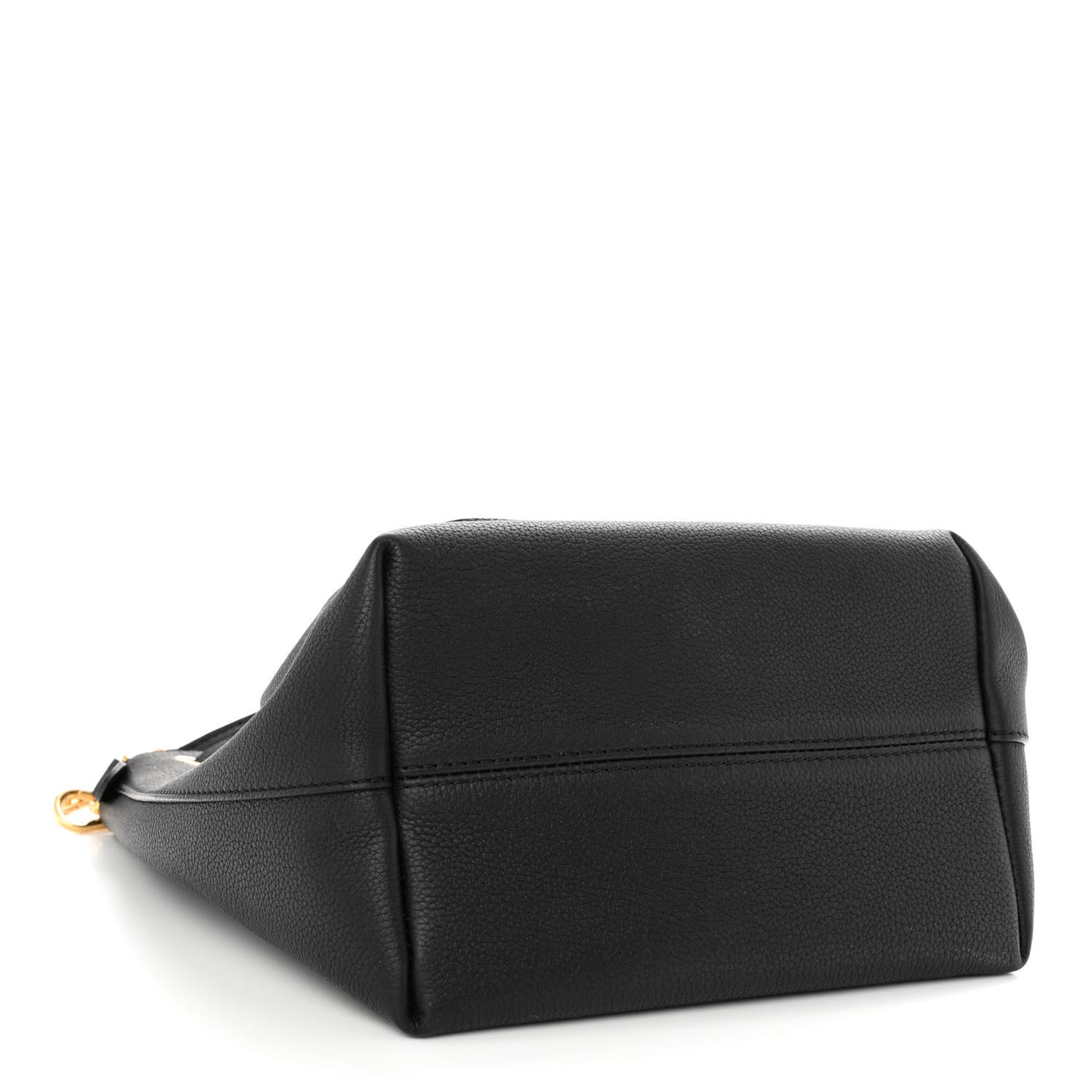 Calfskin Lockme Bucket MM Black