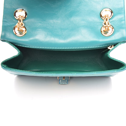 Chanel Aged Calfskin Quilted 2.55 Reissue Mini Flap Green 5 of 11