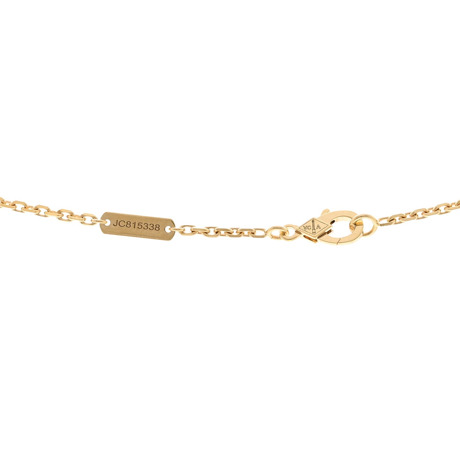 Van Cleef & Arpels 18K Yellow Gold Black Onyx Magic Alhambra Pendant Necklace 4 of 6