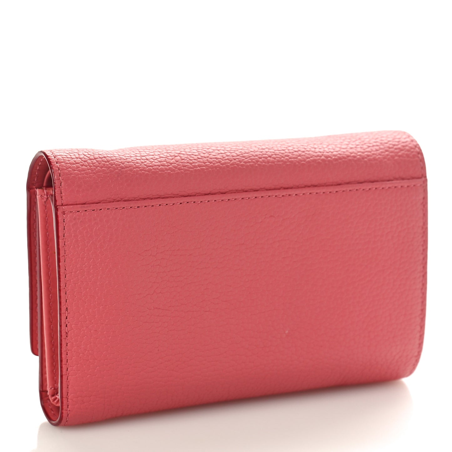 Grained Calfskin Wallet Pink