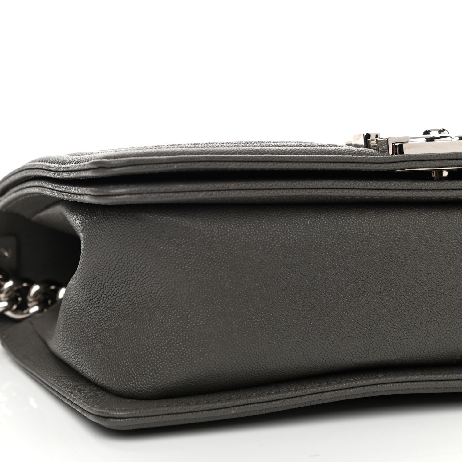 Chanel Caviar Quilted Medium Boy Flap Grey 9 of 9